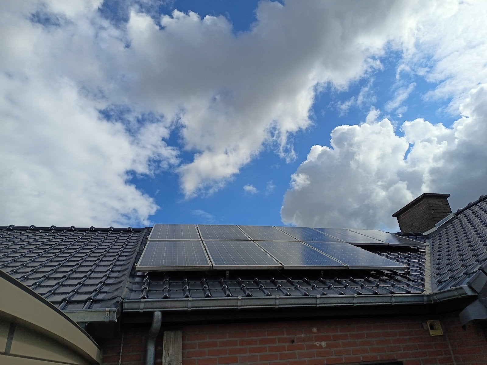 10 zonnepanelen, Doe-het-zelf en Bouw, Ophalen, Gebruikt, Compleet systeem