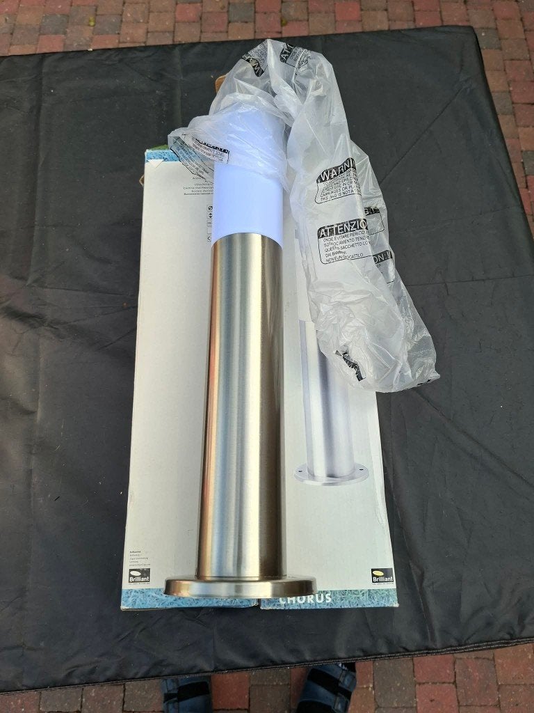Splinternieuwe Tuinpaal 2x stuks, Tuin en Terras, Ophalen, Inox, Minder dan 50 watt, Staande lamp