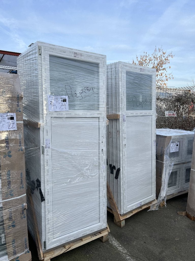 Portes de services PVC 5 points de fermetures en stock, Enlèvement ou Envoi, Neuf, Chambranle de porte, Vitre comprise