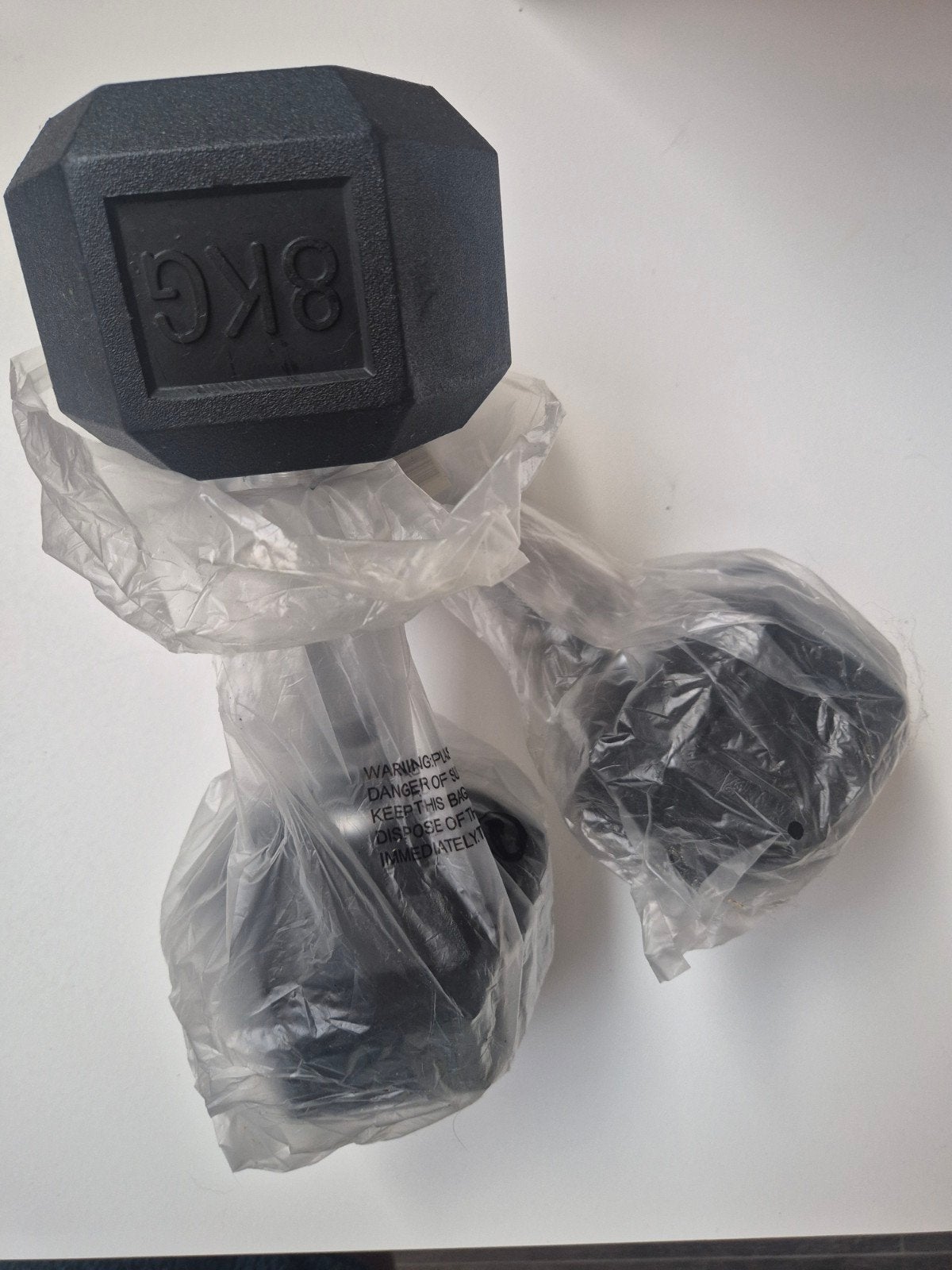 ​Halters / Dumbbells VirtuFit Hexagon 8kg (Set van 2) Nieuw, Sport en Fitness, Fitnessmaterialen, Nieuw, Dumbbell, Armen, Benen