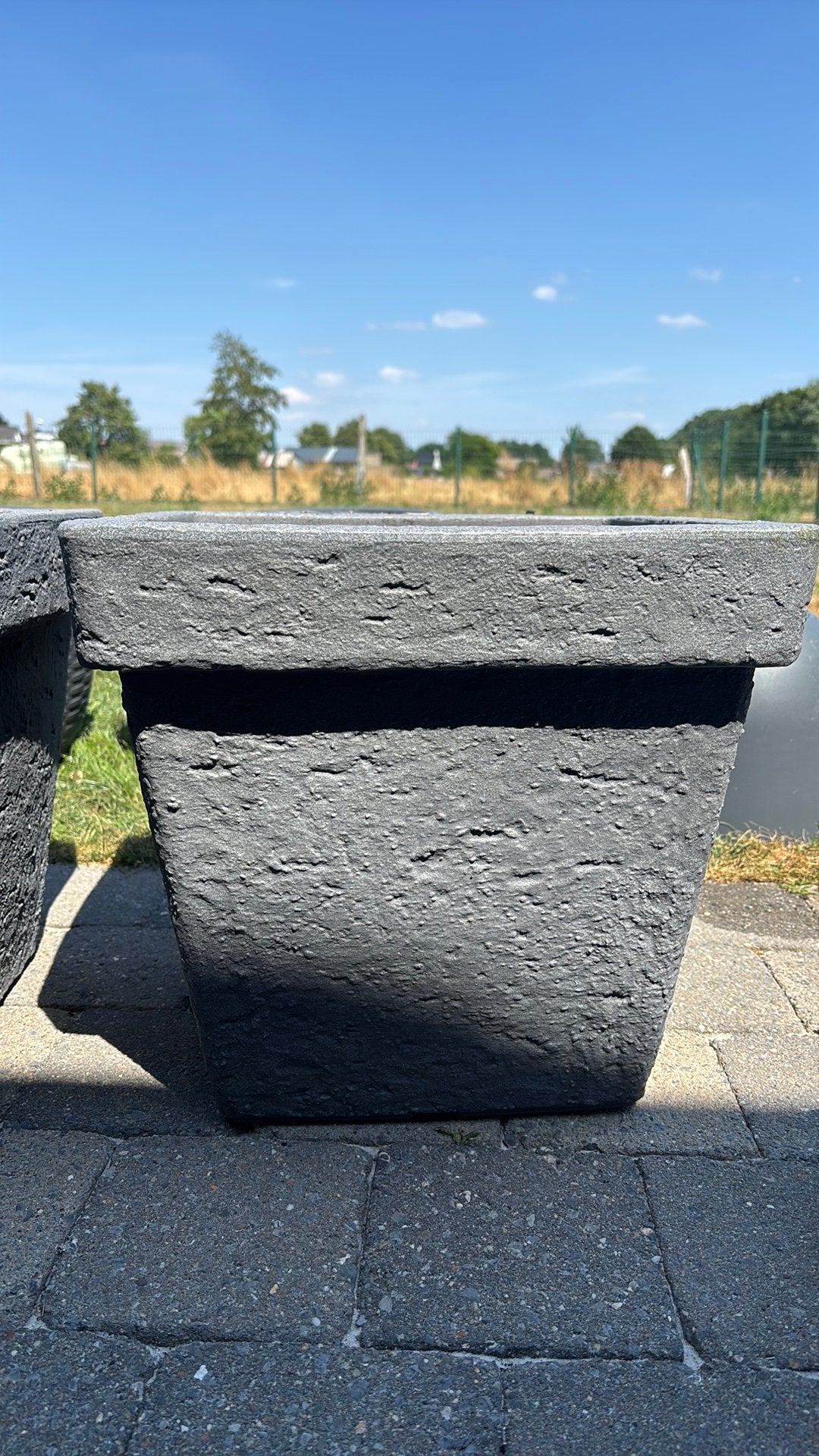 3 bloempotten kunstof, Kunststof, Gebruikt, Vierkant, Balkon