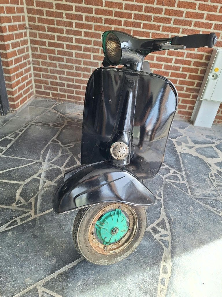 Vespa 50 R (1977) roterend en rollend, Ophalen, Gebruikt