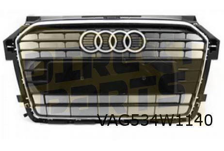 Audi A1 (1/15-11/18) voorbumpergrille (T94 glanszwart) Origi, Auto-onderdelen, -, -, Nieuw, Audi