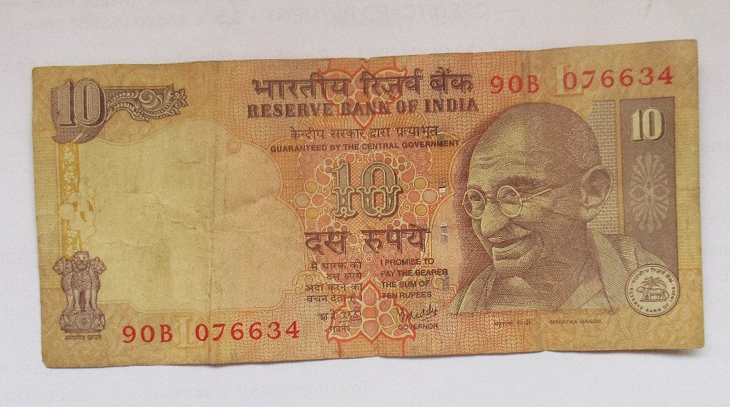 India 10 roepies 2008, Timbres & Monnaies, Billets de banque | Asie, Envoi