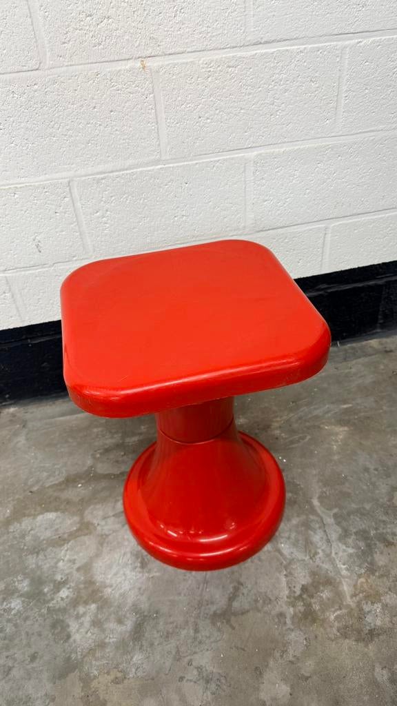 Retro bijzettafel, Huis en Inrichting, Krukjes, Gebruikt, Kunststof, Ophalen