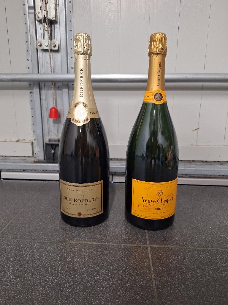 Magnum Champagne – Louis Roederer & Veuve Clicquot (1,5L), Ophalen, Frankrijk, Nieuw, Champagne