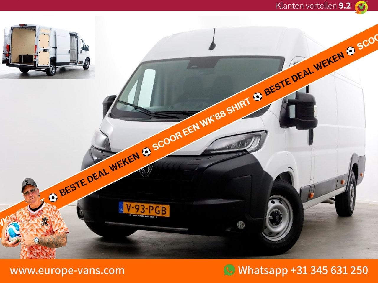 Peugeot Boxer 2.2 BlueHDi 180pk Automaat L4H2 LED/ACC/Navi/C, Auto's, Automaat, Wit, Bedrijf, Diesel