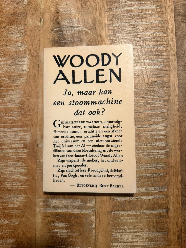 Ja, maar kan een stoommachine dat ook? - Woody Allen, Livres, Humour, Enlèvement ou Envoi, Utilisé, Cabaret, Woody Allen