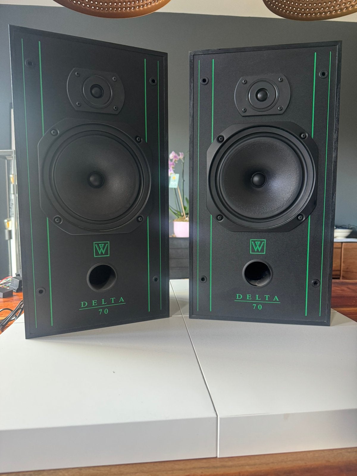 Wharfedale Delta 70 Luidsprekers -, TV, Hi-fi & Vidéo, Enlèvement ou Envoi, Utilisé, Wharfedale