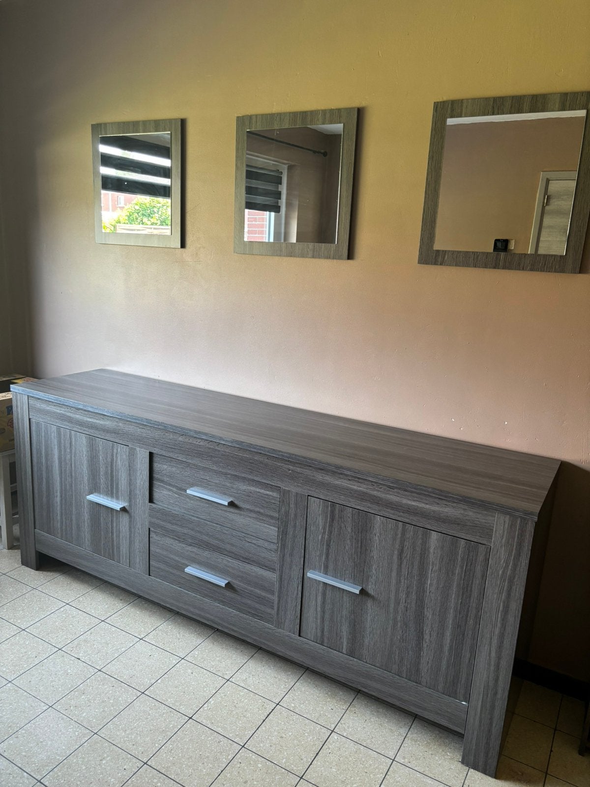 Buffet + 3 miroirs muraux, Enlèvement ou Envoi