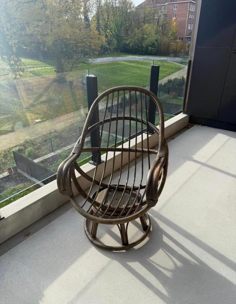Fauteuil en Rotin terrasse jardin ou intérieur, Enlèvement, Comme neuf, Rotin