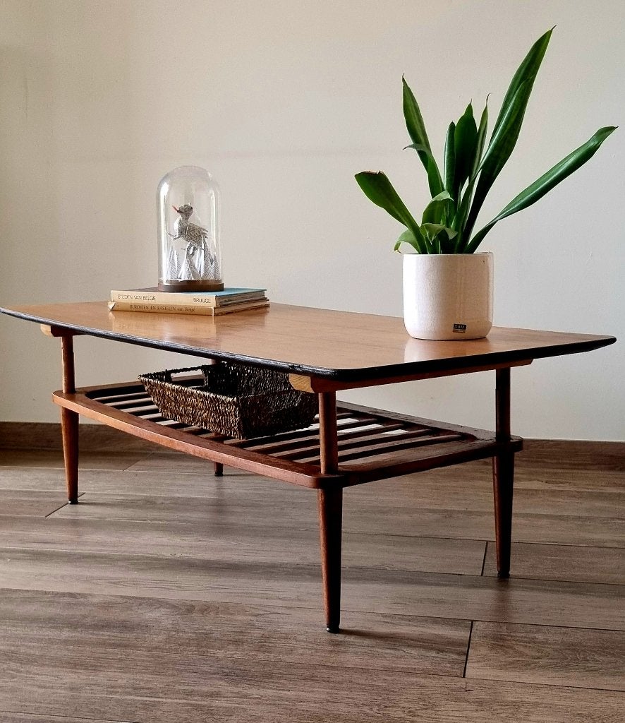 Vintage midcentury salontafel, Antiek en Kunst, Ophalen