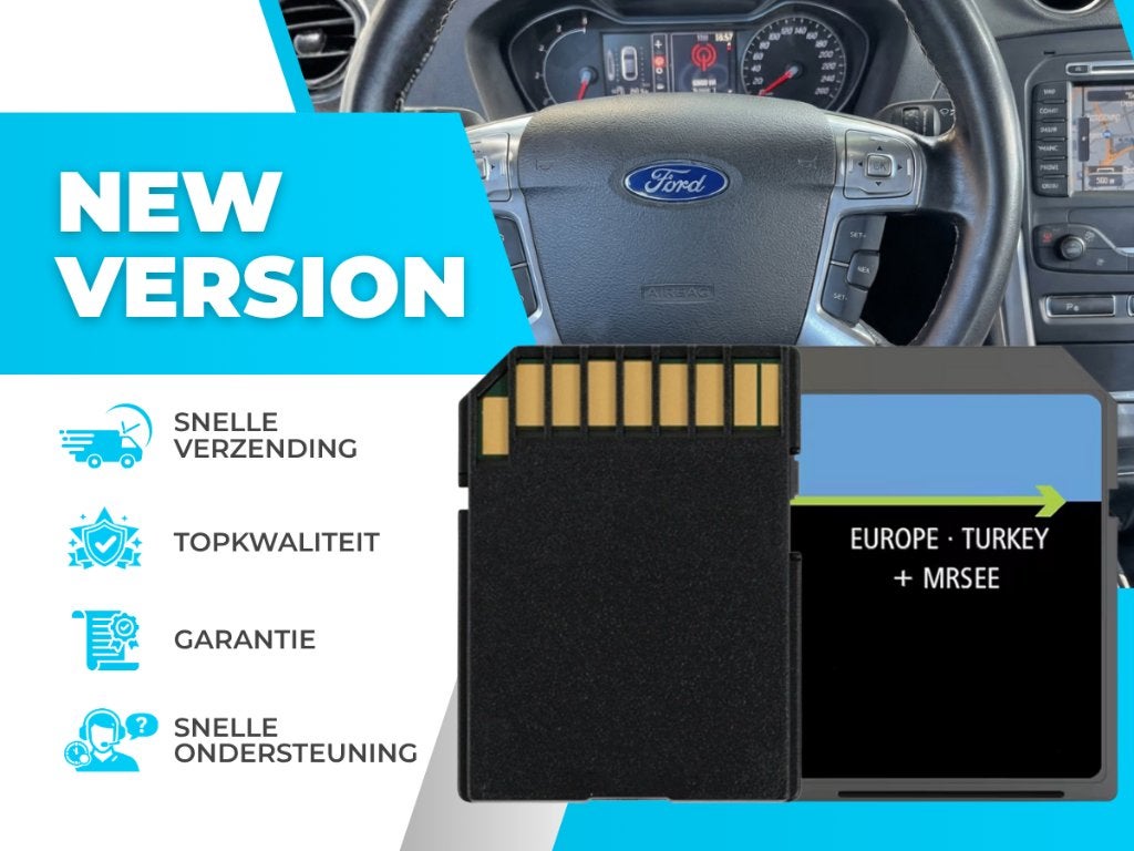 Ford MCA 2022-2025 ✅ SD Kaart  Europa & Turkije NEW, Computers en Software, Navigatiesoftware, Verzenden, Nieuw, Landkaarten
