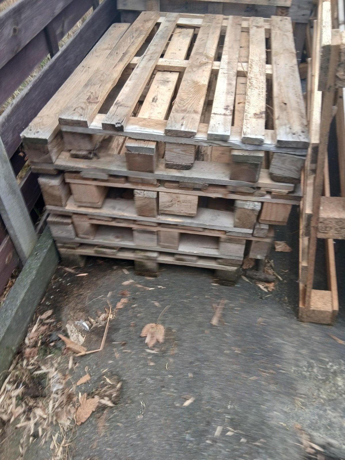 paletten, 3 à 6 m³, Enlèvement, Autres essences de bois