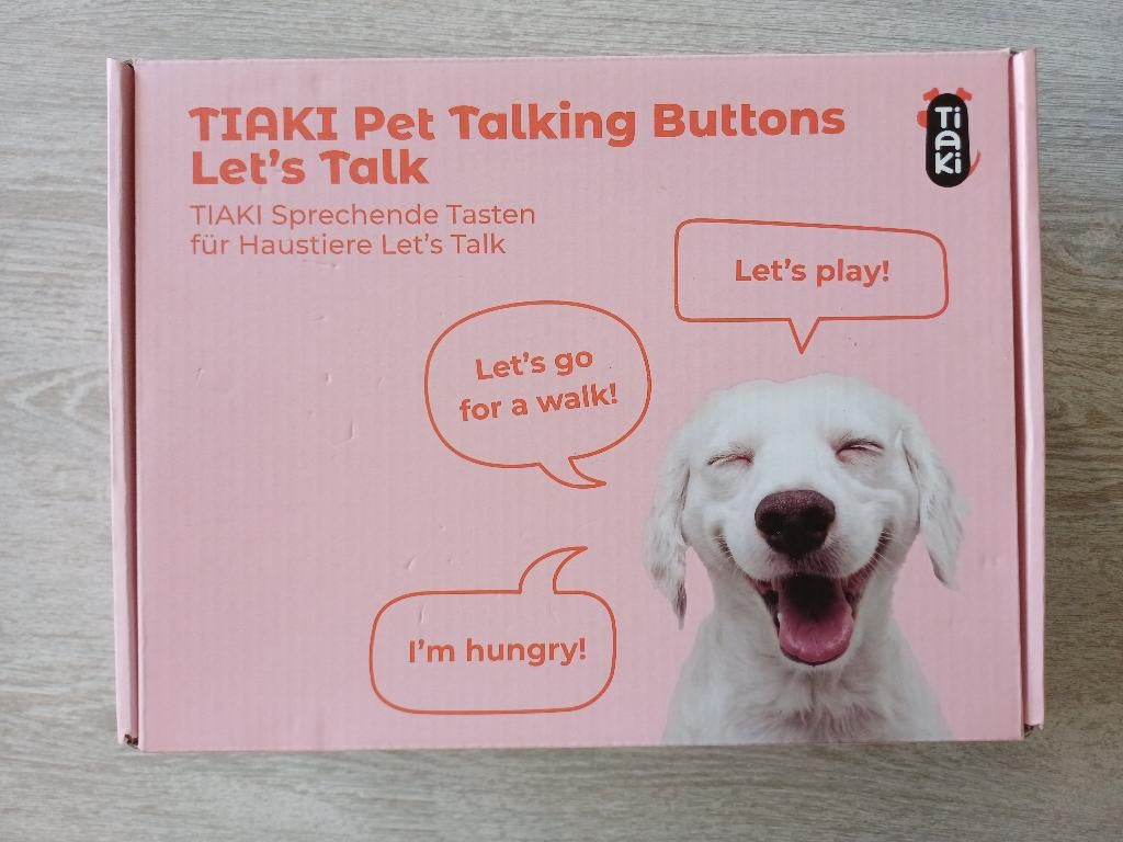 Taiki Pet talking buttons - voor kat of hond, Dieren en Toebehoren, Kattenspeelgoed, Ophalen of Verzenden, Gebruikt, Intelligentiespeelgoed