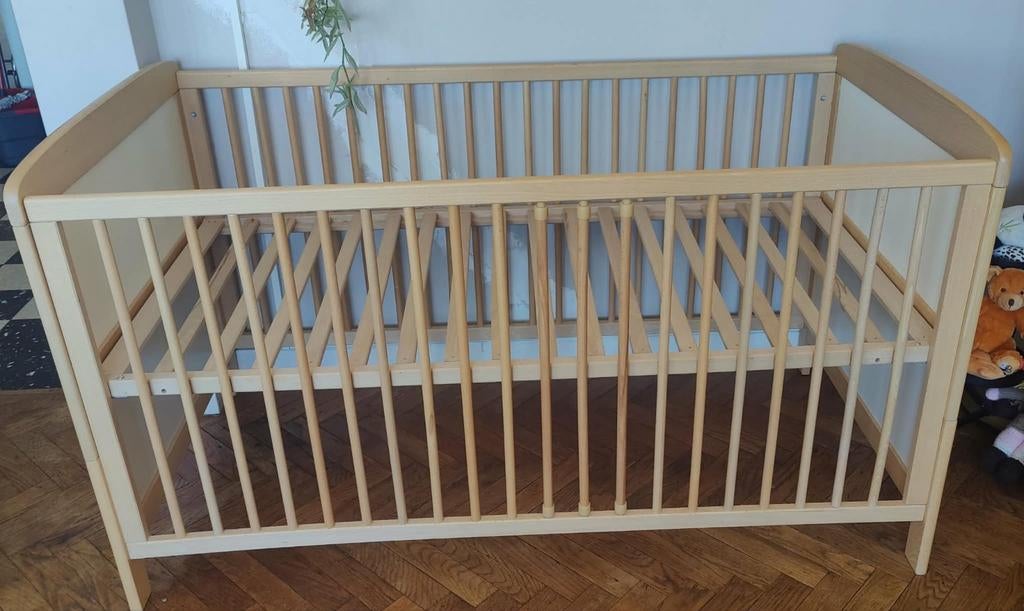Lit bébé évolutif florian bois massif 70 x 140 Pinolino, Enlèvement, Lit