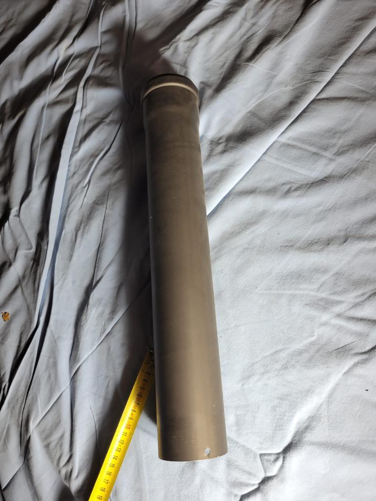 Rookgaskanaal 80mm 800mm lang, Huis en Inrichting, Kachels, Ophalen of Verzenden, Zo goed als nieuw, Pelletkachel, Vrijstaand