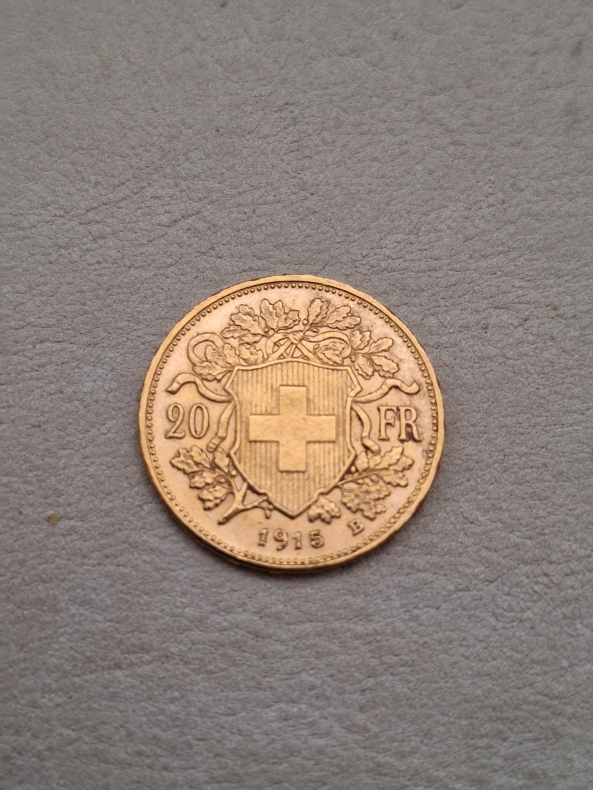 20 fr Vreneli 1915, Suisse (pièce d'or), Envoi