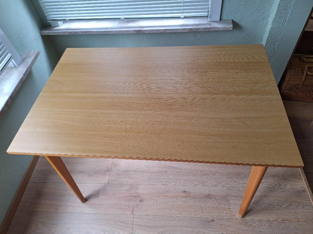 Houten keukentafel, Huis en Inrichting, Tafels | Eettafels, Ophalen, Gebruikt, 100 tot 150 cm, 50 tot 100 cm