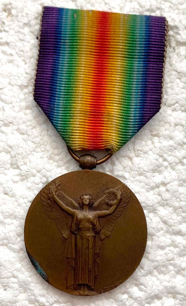 Medaille, Franse Overwinningsmed Victory 1914-1918, WOI, Collections, Enlèvement ou Envoi, Armée de terre, Ruban, Médaille ou Ailes