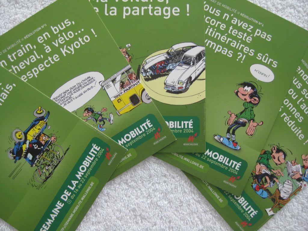 MET Wallonie TEC SNCB mobilité – Gaston Lagaffe – 2004, Enlèvement ou Envoi, Neuf, Bus ou Métro