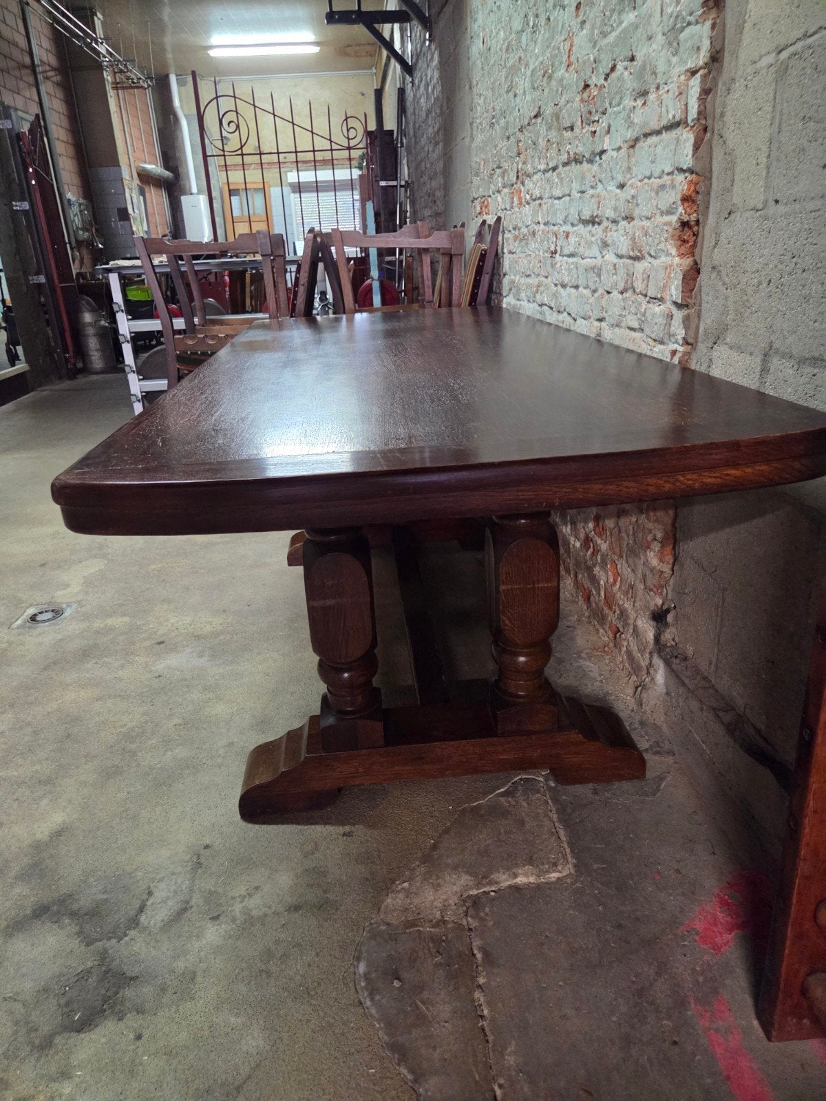 Antieke tafel met 8 stoelen, Antiek en Kunst, Ophalen