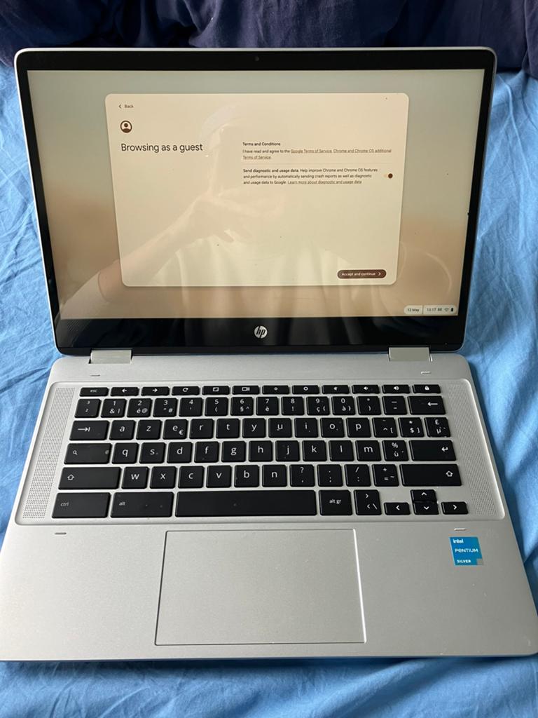 HP Chromebook x360 - Écran tactile, Informatique & Logiciels, 14 pouces, 8 GB, Comme neuf, Enlèvement