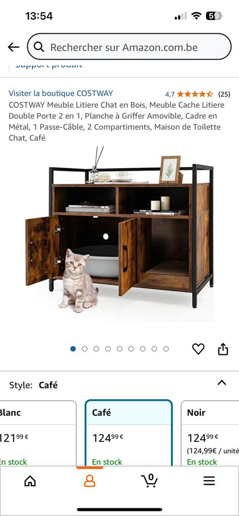 Kattenbak, Ophalen, Nieuw