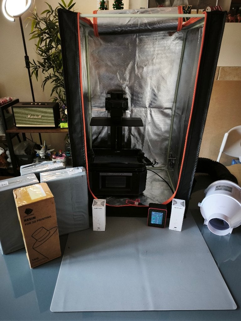 Volledige 3D-printopstelling — Anycubic Photon Mono M5s, Gebruikt, Ingebouwde Wi-Fi, Ophalen of Verzenden, Resin/Hars