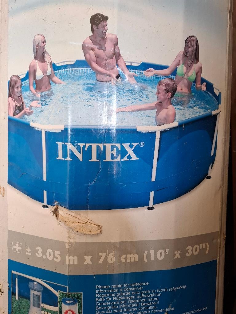 Piscine Intex 3 m * 0,76 m, 300 cm ou plus, Rond, Comme neuf, Enlèvement