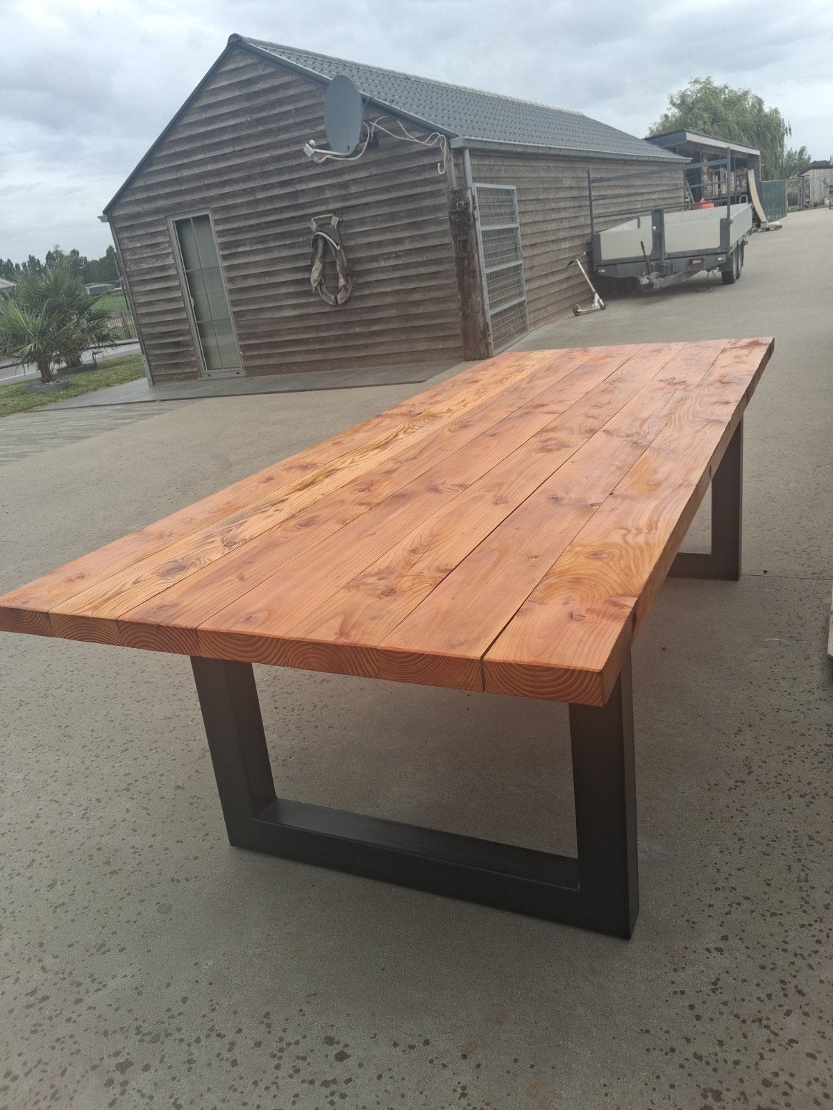 Tuintafel, Jardin & Terrasse, Tables de jardin, Bois, Enlèvement