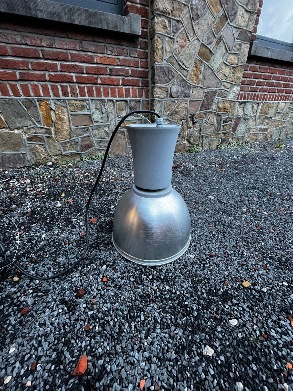 Lampe suspendue au look industriel diam. 31 cm en aluminium, Enlèvement, Utilisé, Autres matériaux, Industrieel