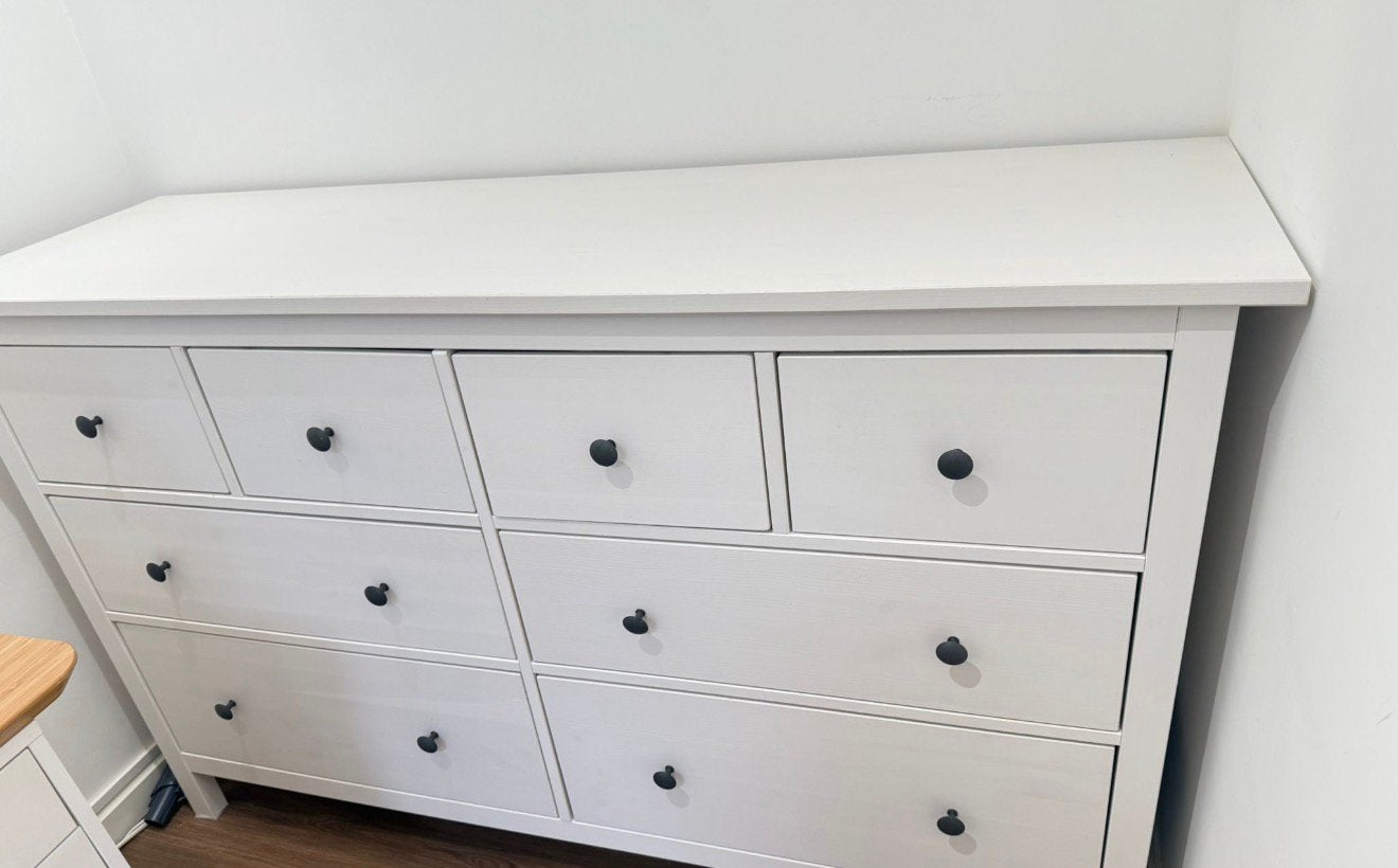 IKEA HEMNES ladekast 8 lades – wit gebeitst, Huis en Inrichting, Ophalen, Zo goed als nieuw