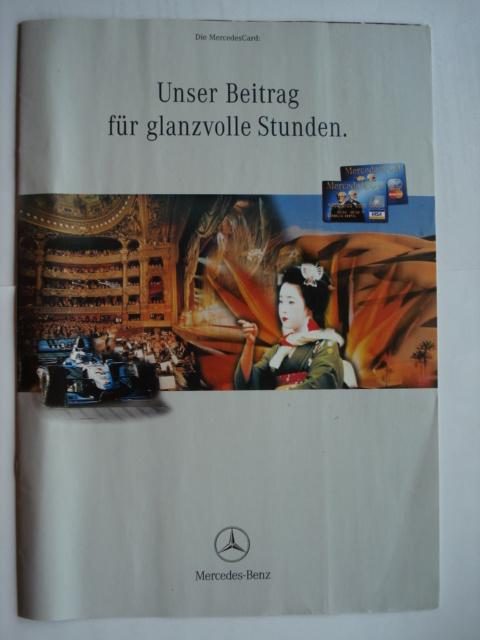 Mercedes-Benz MercedesCard 1999 Brochure Catalogue Prospekt, Envoi, Utilisé, Mercedes