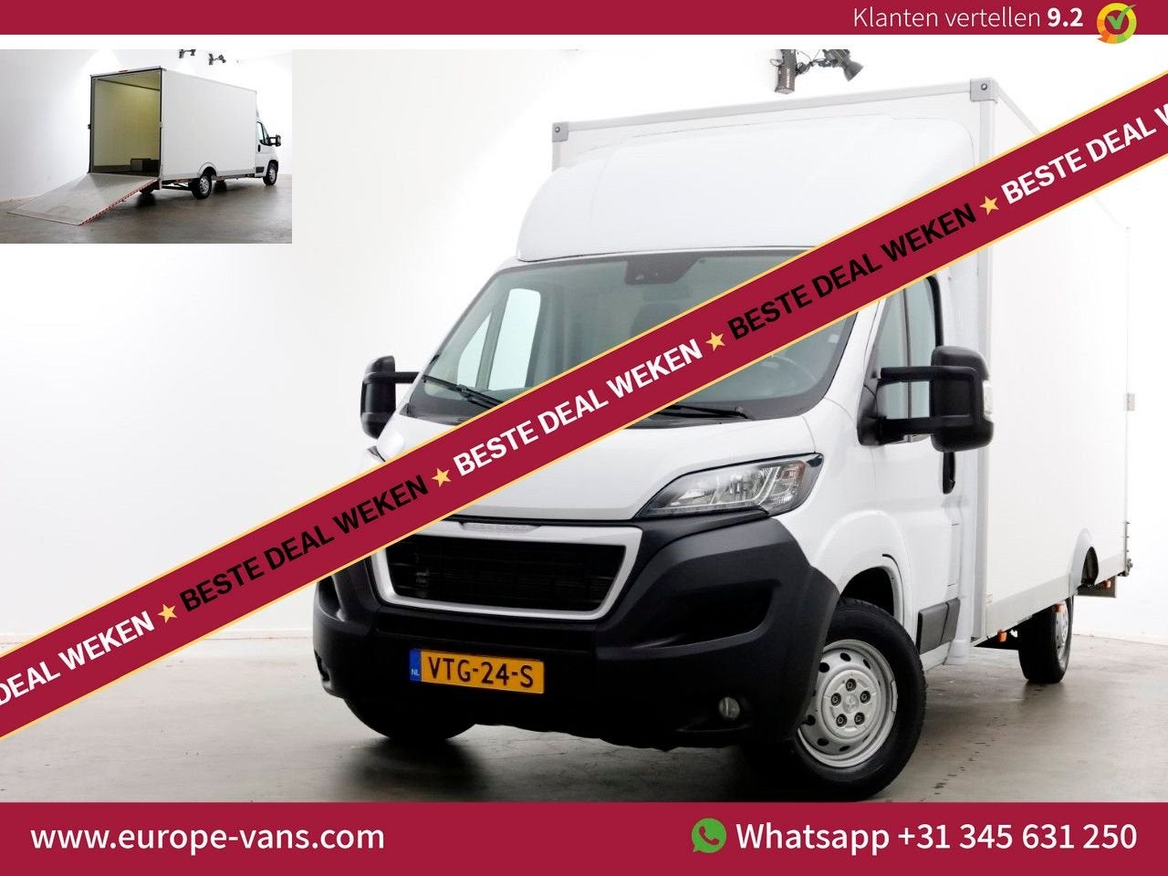 Peugeot Boxer 2.2 BlueHDi 165pk Durisotti Lowliner Bakwagen, Wit, Onderhoudsboekje, 387 g/km, Te koop