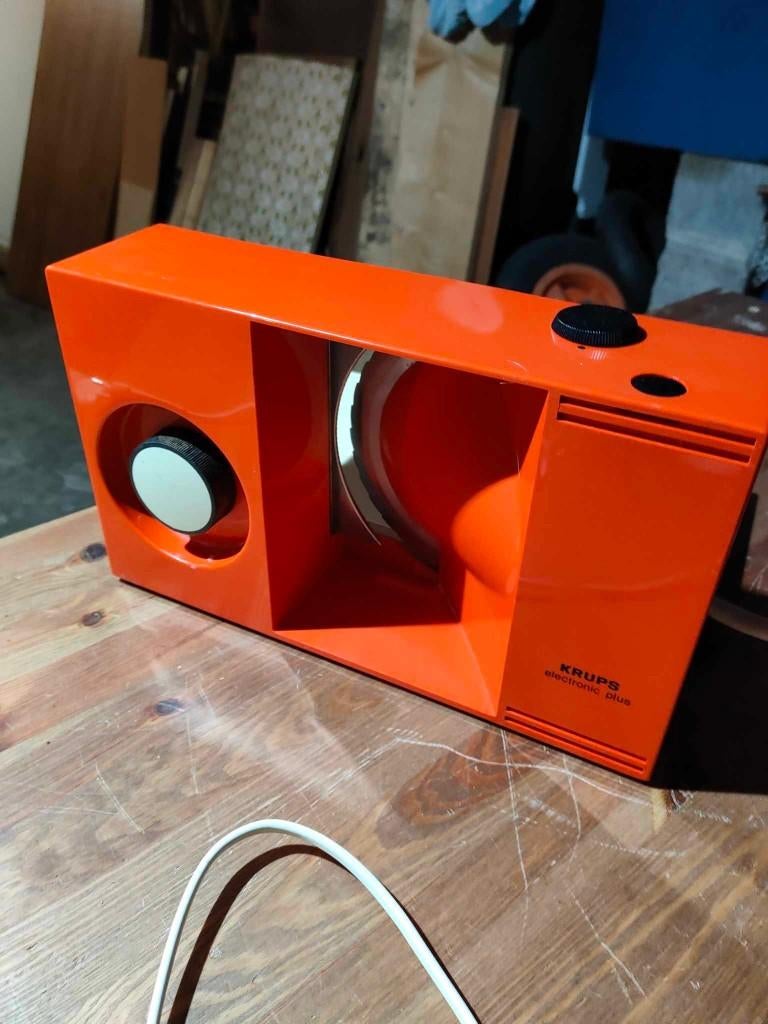 KRUPS TYP372 - Trancheuse vintage - Orange, Electroménager, Enlèvement ou Envoi, Utilisé