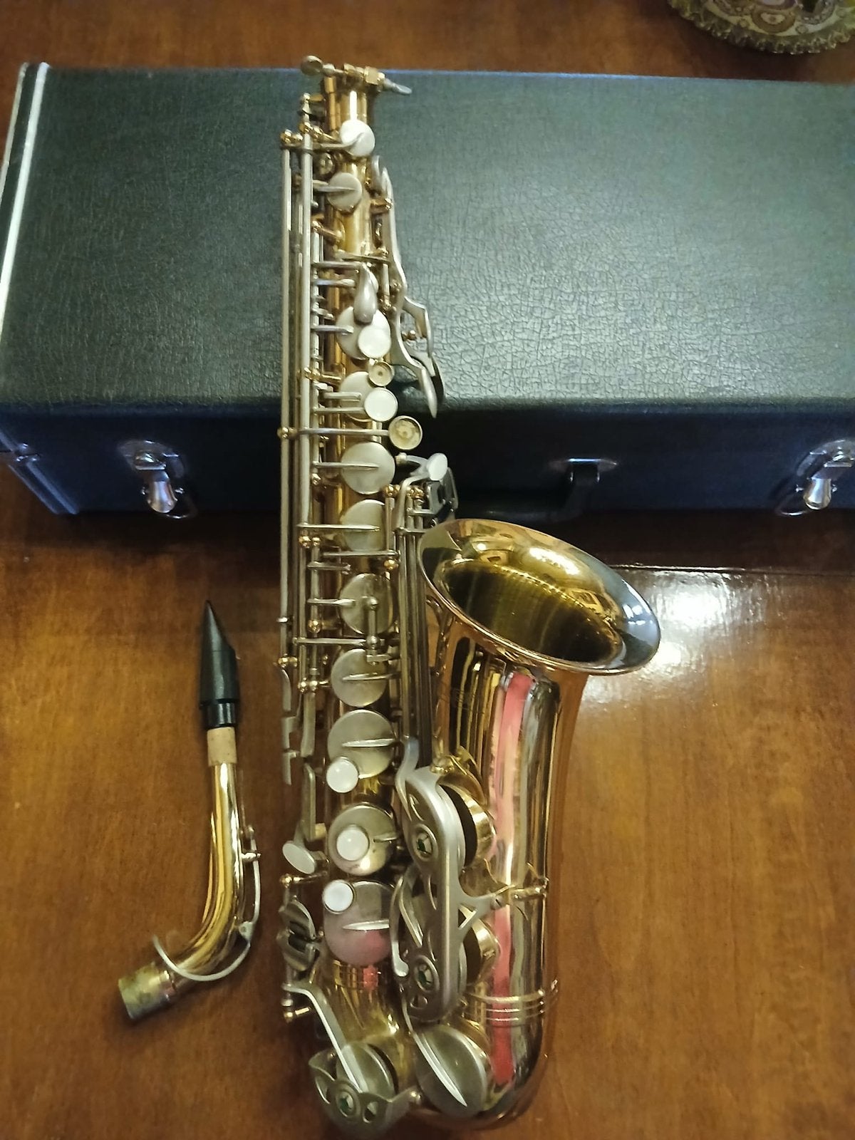 Saxofoon met koffer dixon, Musique & Instruments, Enlèvement, Utilisé, Avec valise