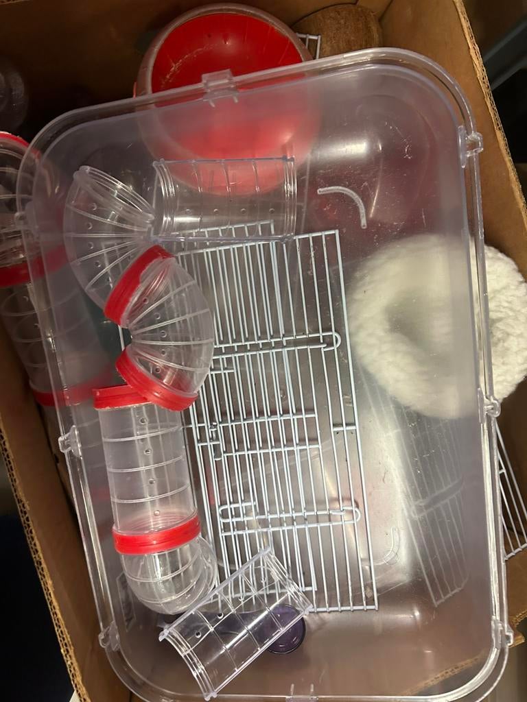 Hamsterkooi en toebehoren, Ophalen, Zo goed als nieuw