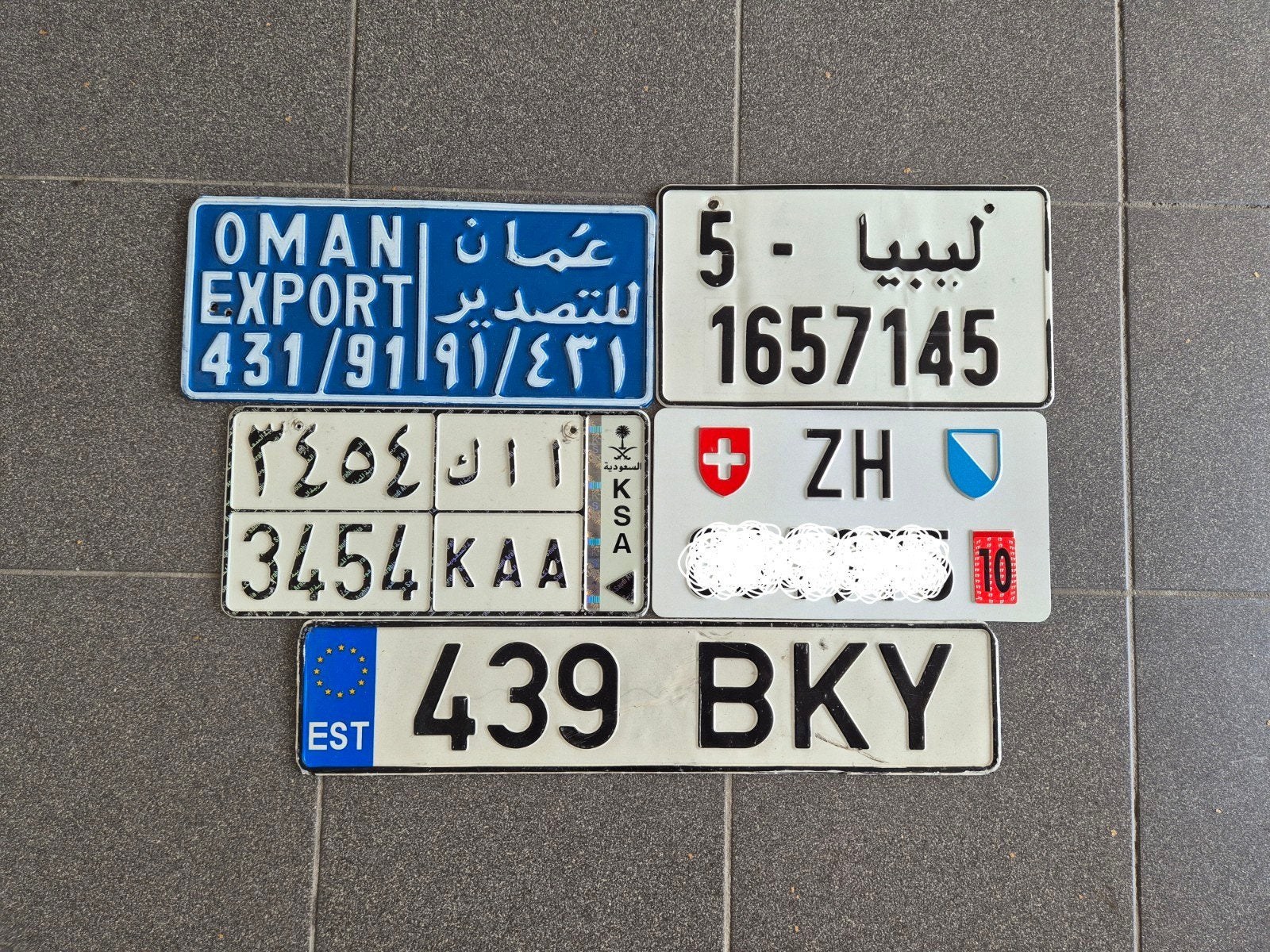 Diverse kentekenplaten uit verschillende landen!, Verzamelen, Ophalen