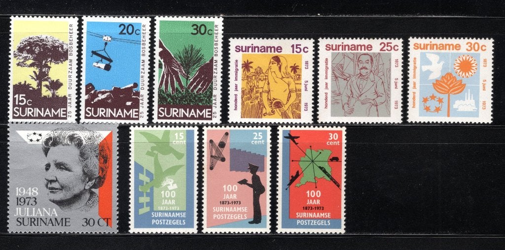 SURINAME Lot 1973 MH/MNH, Timbres & Monnaies, Timbres | Surinam, Envoi, Non oblitéré