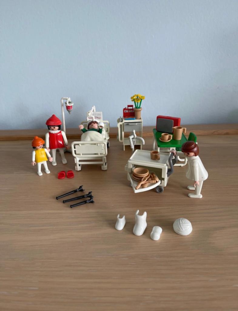 Playmobil 3495 ziekenhuis (vintage), Ophalen of Verzenden, Gebruikt