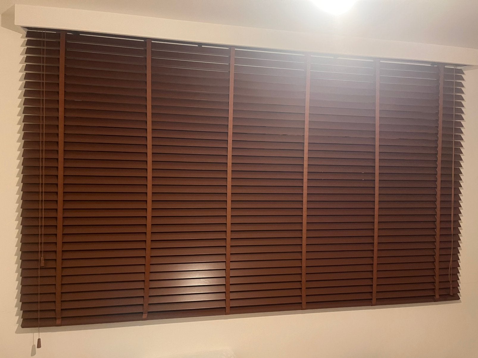 3 Houten lamellen nieuw, Huis en Inrichting, Ophalen, Inclusief montageonderdelen, Zo goed als nieuw, Hout