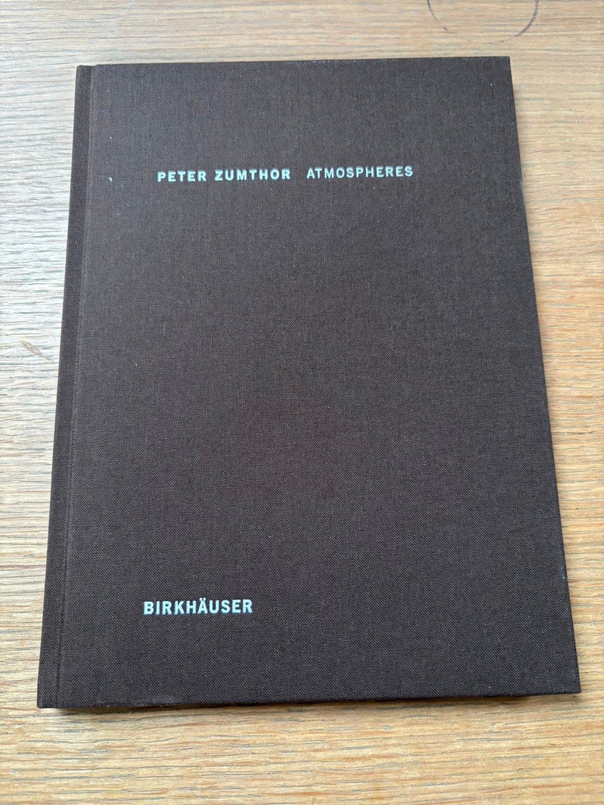 Peter Zumthor, Ophalen of Verzenden, Zo goed als nieuw