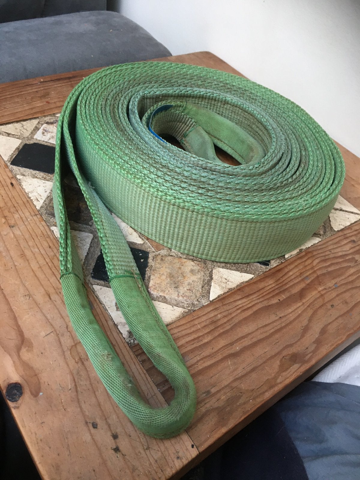 Hijsband treklint 2000 kg CE gekeurd - 6 meter lang = nieuw, Ophalen, Zo goed als nieuw