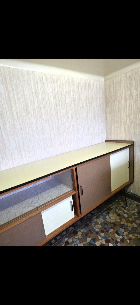 Buffet bas vintage années 60, Avec porte(s), Enlèvement, Utilisé, 50 à 100 cm