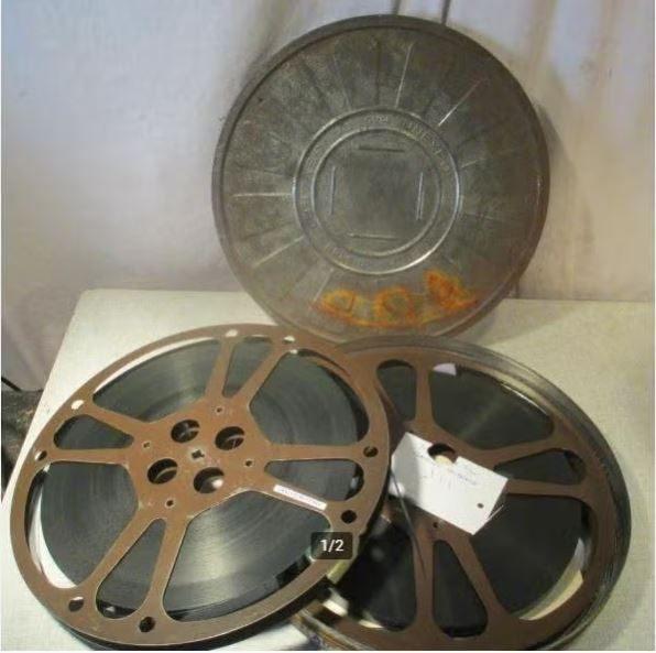 2 Oude 16mm Filmrollen - Au dessus de la carte de l' USSR, Audio, Tv en Foto, Filmrollen, Ophalen of Verzenden, 16mm film