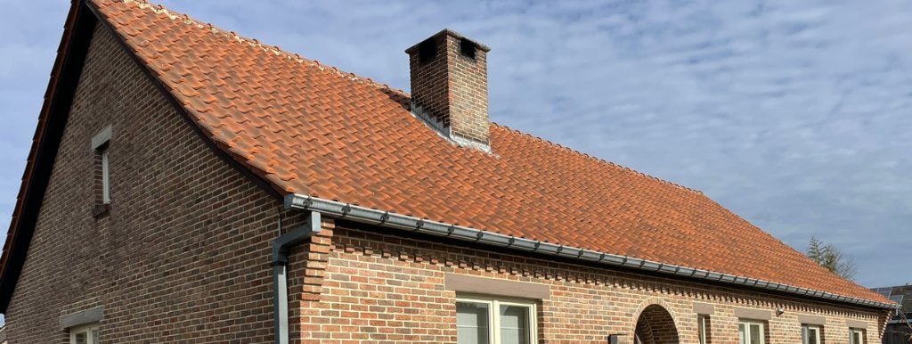 dakpan, Doe-het-zelf en Bouw, Ophalen, Gebruikt, Rood, Dakpannen