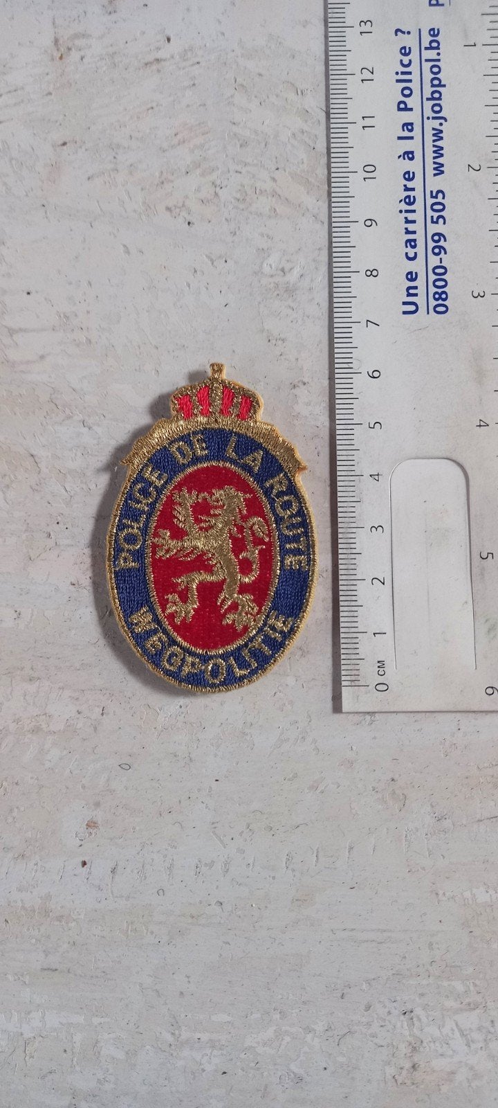 gendarmerie motard WPR UPC PSA PSR badge patch écusson, Collections, Enlèvement ou Envoi, Gendarmerie, Emblème ou Badge