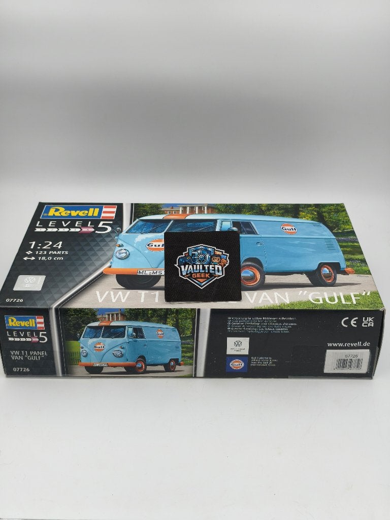 Revell VW T1 Panel Van Gulf Model Set 1:24, Ophalen of Verzenden, Revell