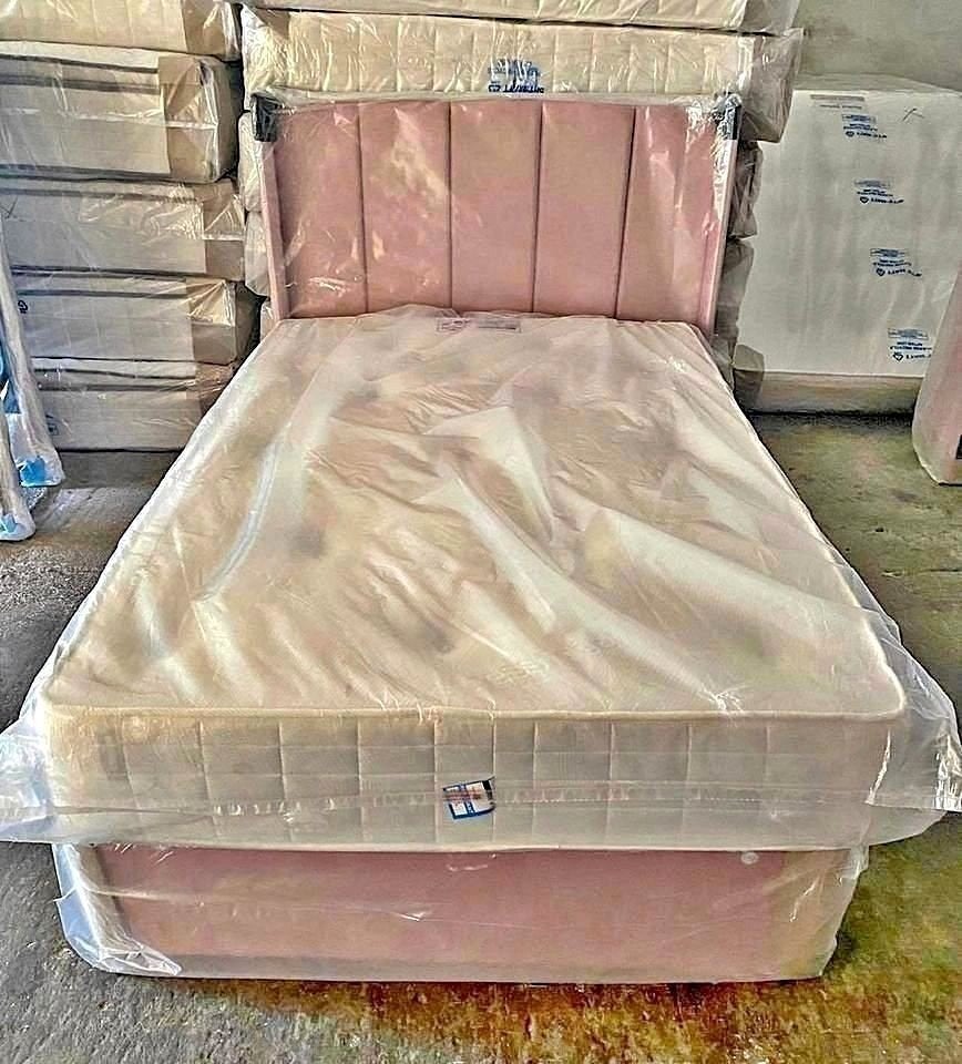 Nouveau lit avec matelas — Paiement comptant à la livraison, Envoi, Neuf, Deux personnes, Autres couleurs
